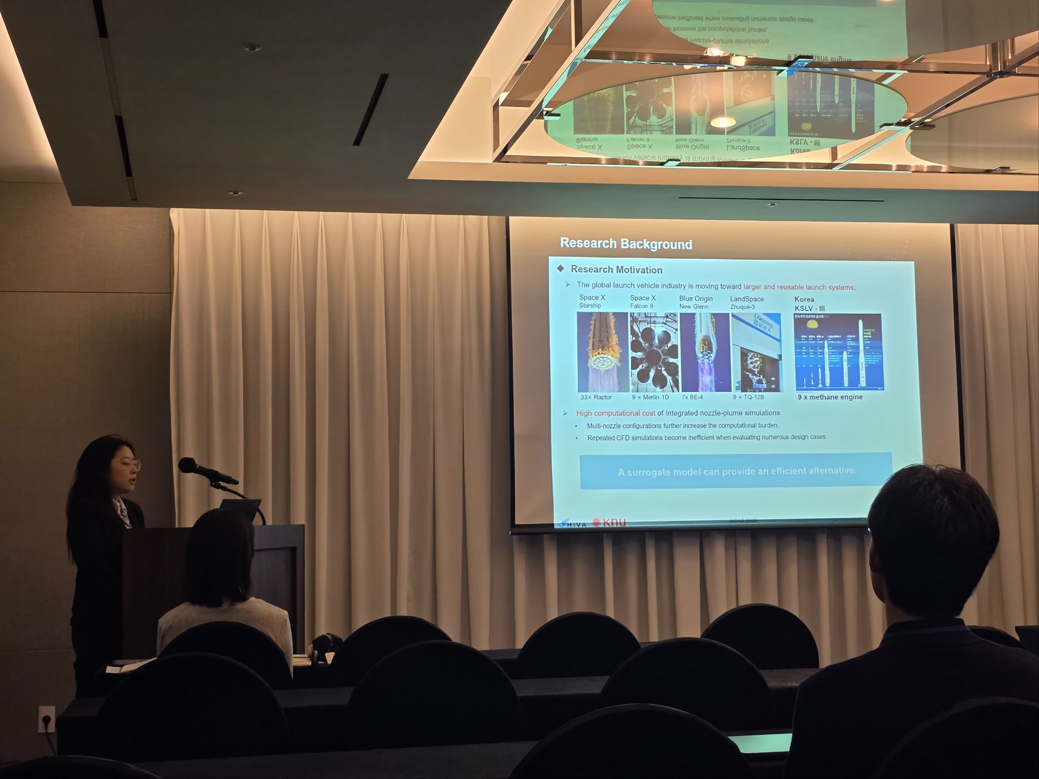 Yeram Shin presenting AI-CFD research at the KSAS Summer Conference 2026