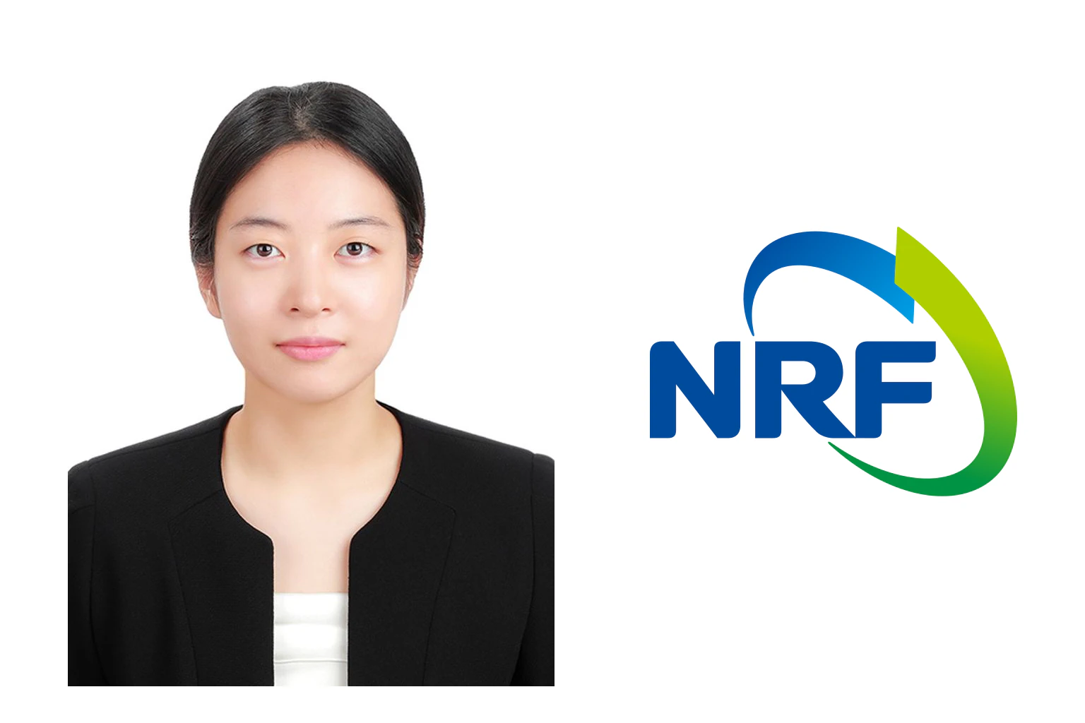 Yeram Shin beside the National Research Foundation of Korea (NRF) logo